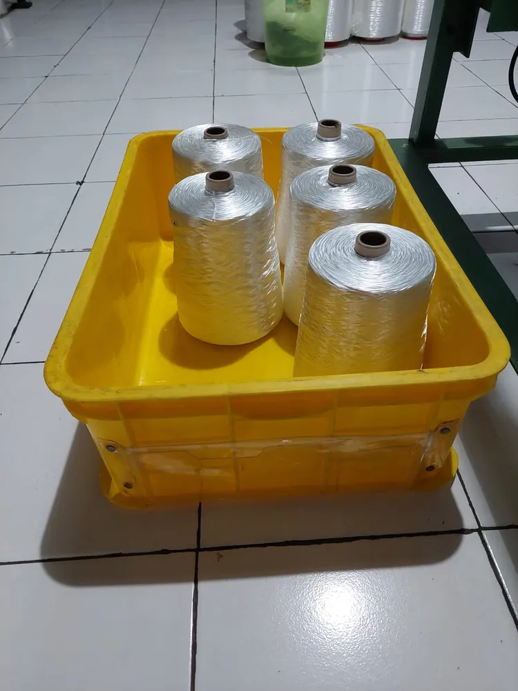 Benang Polipropylene multifilamen (PPMF) produksi PT Mustika Benang Brilian